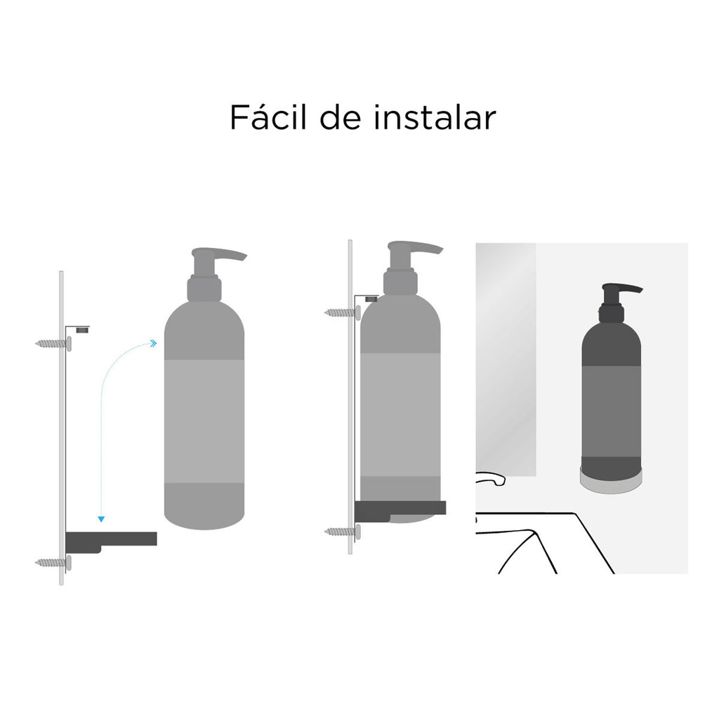 Soporte Dispensador Acero Inoxidable